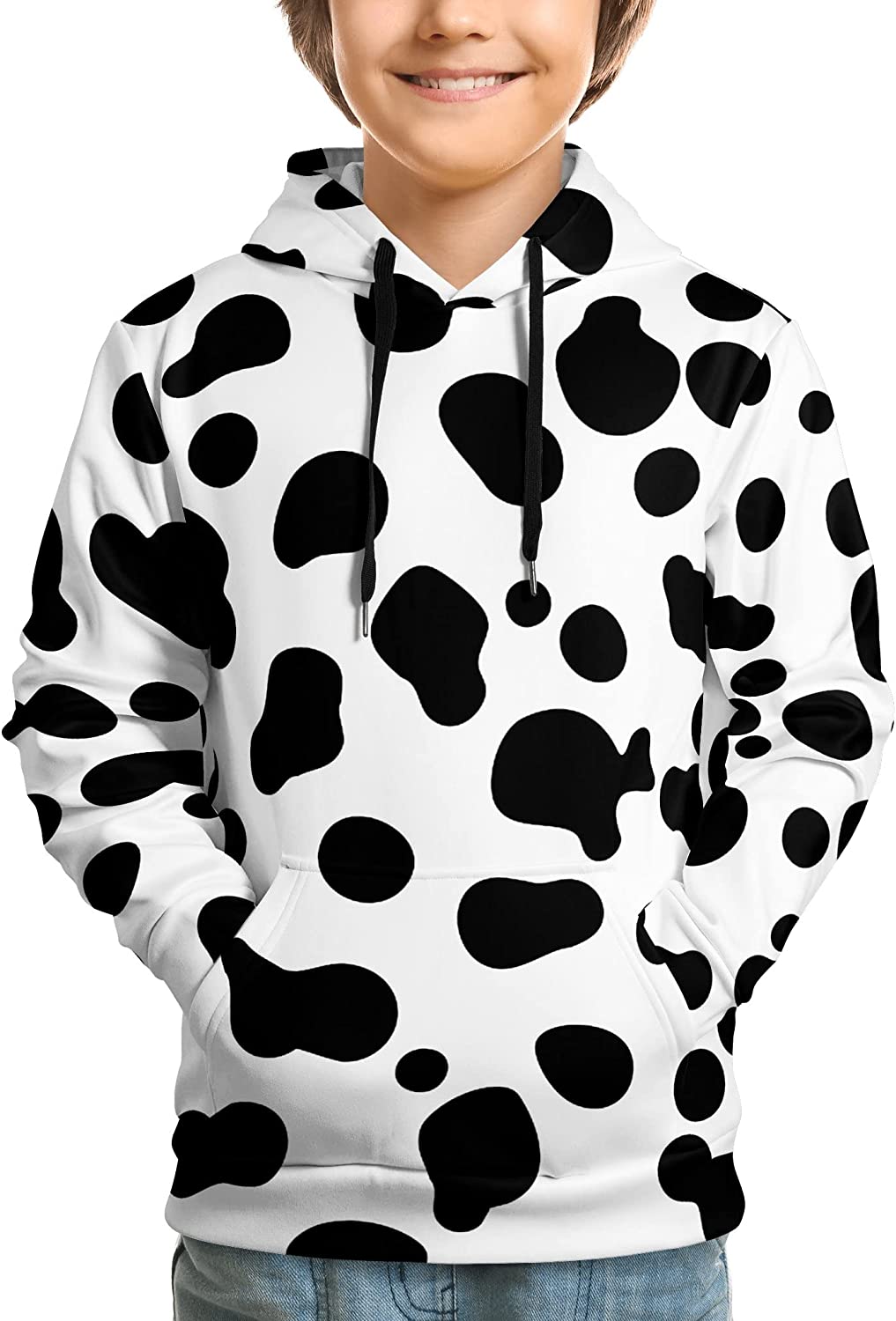Hoodies Pullover Hooded with Pockets Sweatshirt Long Sleeve Tops for Teen Girls and Boys