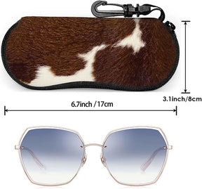 Cow Print Sunglasses Case for Women