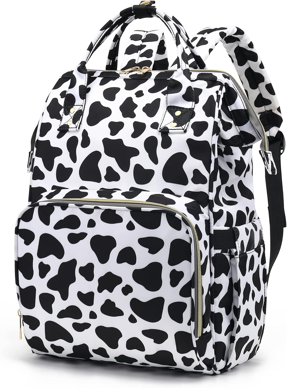Cow Print Laptop Backpack for Women's Girls, College Backpacks.