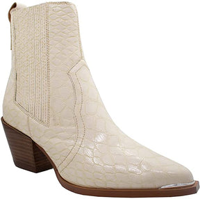 Women's Western Booties  Slip On Pointed Toe Boots