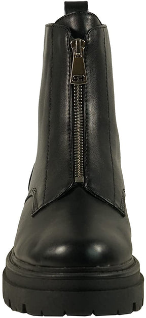 Black All Weather Paddock Boots For Women Front Zip Syntovia Boots